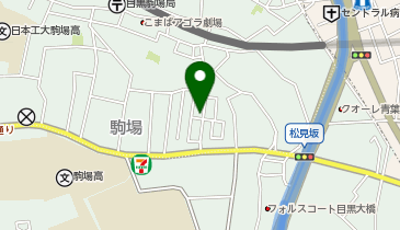 コインパーク駒場1丁目の地図画像