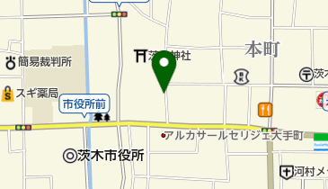 コインパーク茨木元町の地図画像