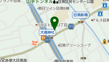 コインパーク目黒2丁目の地図画像