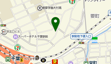 コインパーク千葉駅北口の地図画像