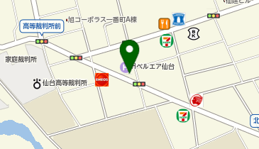 コインパーク仙台一番町1丁目の地図画像