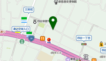 コインパーク四谷三栄町第6の地図画像