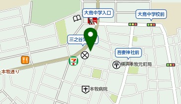 コインパーク本牧三之谷の地図画像