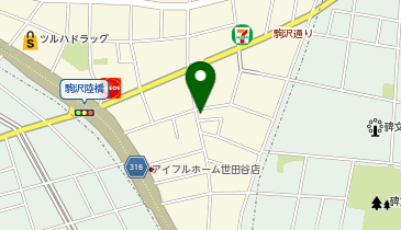 コインパーク下馬の地図画像