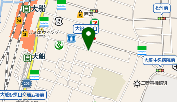 コインパーク大船2丁目の地図画像