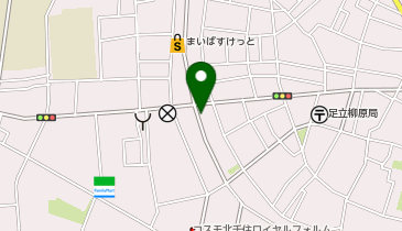 コインパーク足立柳原1丁目の地図画像