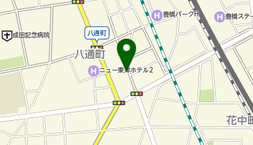 コインパーク豊橋八通町の地図画像