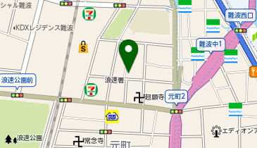 コインパーク大阪元町1丁目の地図画像