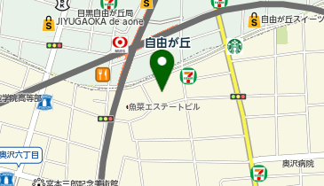 コインパーク自由が丘の地図画像