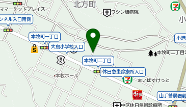 コインパーク本牧第2の地図画像