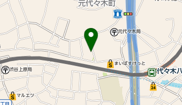 コインパーク元代々木町の地図画像