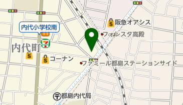 ショウワパーク内代(ネコの目システム)の地図画像