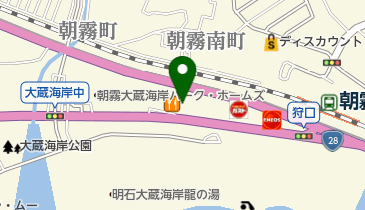 パーク明石朝霧(ネコの目システム)の地図画像