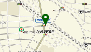 ショウワパーク都島区役所前(ネコの目システム)の地図画像