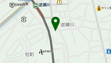 ショウワパーク逆瀬川(ネコの目システム)の地図画像