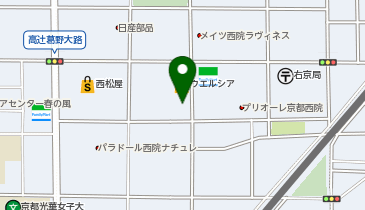 キョウテク 西院月双町パーキングの地図画像