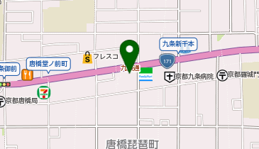 キョウテク 九条新千本ガレージの地図画像