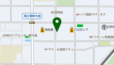 キョウテク 西院月双町2パーキングの地図画像