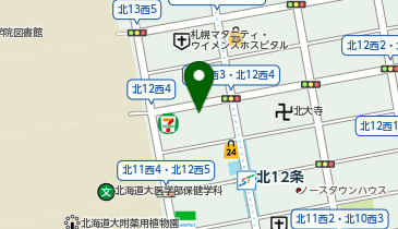 パークネット札幌北12西4の地図画像