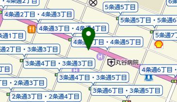 パークネット旭川4条通4丁目の地図画像