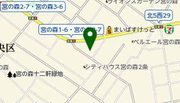 パークネット札幌宮の森1条6丁目の地図画像