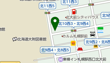 パークネット札幌北10西4北大前の地図画像