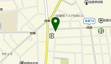 パークネット北陸銀行五稜郭支店の地図画像