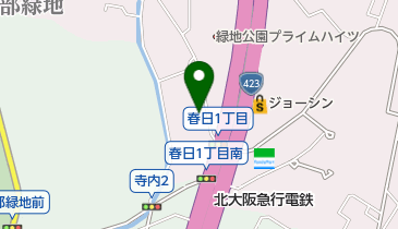 パークネット緑地公園春日の地図画像