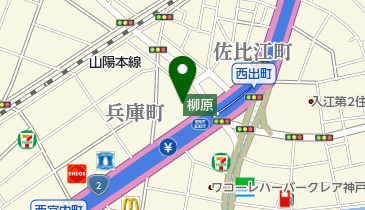 パークネット兵庫町1丁目(一部月極)の地図画像