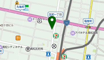 あなぶきパーク 瓦町第5パーキングの地図画像
