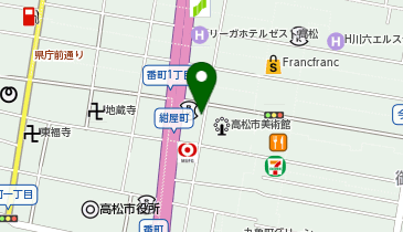 あなぶきパーク 紺屋町第2パーキングの地図画像