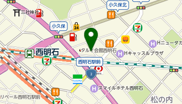 あなぶきパーク 明石松の内の地図画像