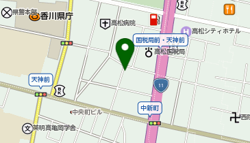 あなぶきパーク 天神前第2パーキングの地図画像