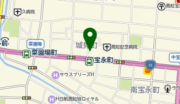 あなぶきパーク 高知城見パーキングの地図画像