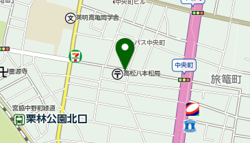 あなぶきパーク 中央町第2パーキングの地図画像