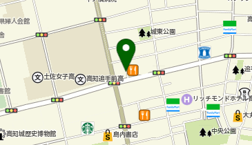 あなぶきパーク 高知追手筋パーキングの地図画像