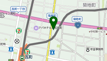 あなぶきパーク 塩屋町パーキングの地図画像