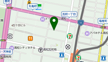 あなぶきパーク 瓦町第2パーキングの地図画像