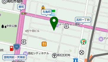 あなぶきパーク 瓦町パーキングの地図画像