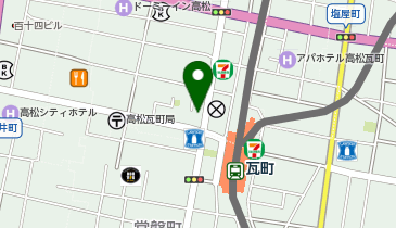 あなぶきパーク 瓦町第6パーキング(軽自動車専用駐車場)の地図画像