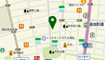あなぶきパーク 追手筋1丁目第2パーキングの地図画像
