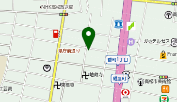 あなぶきパーク 磨屋町第2パーキングの地図画像