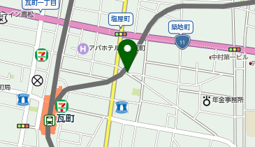 あなぶきパーク 塩上町第3パーキングの地図画像