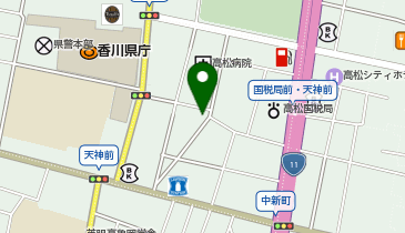 あなぶきパーク 天神前第5パーキングの地図画像