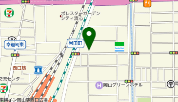 あなぶきパーク 岩田町の地図画像