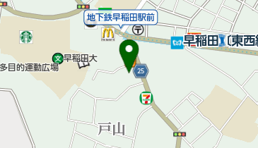 パラカ 早稲田駅前第1の地図画像