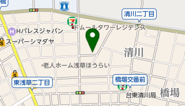 パラカ 台東区清川第1の地図画像