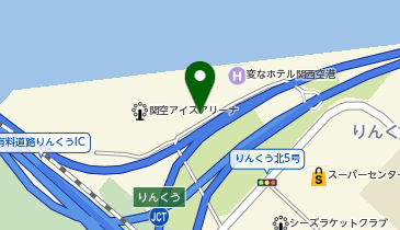 パラカ 天然温泉 泉州の湯 関西空港駐車場の地図画像