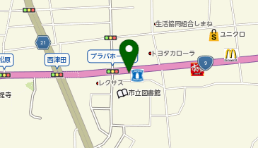 パラカ ローソン松江西津田六丁目の地図画像