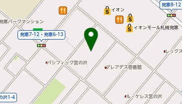 パラカ イオンモール札幌発寒(3)の地図画像